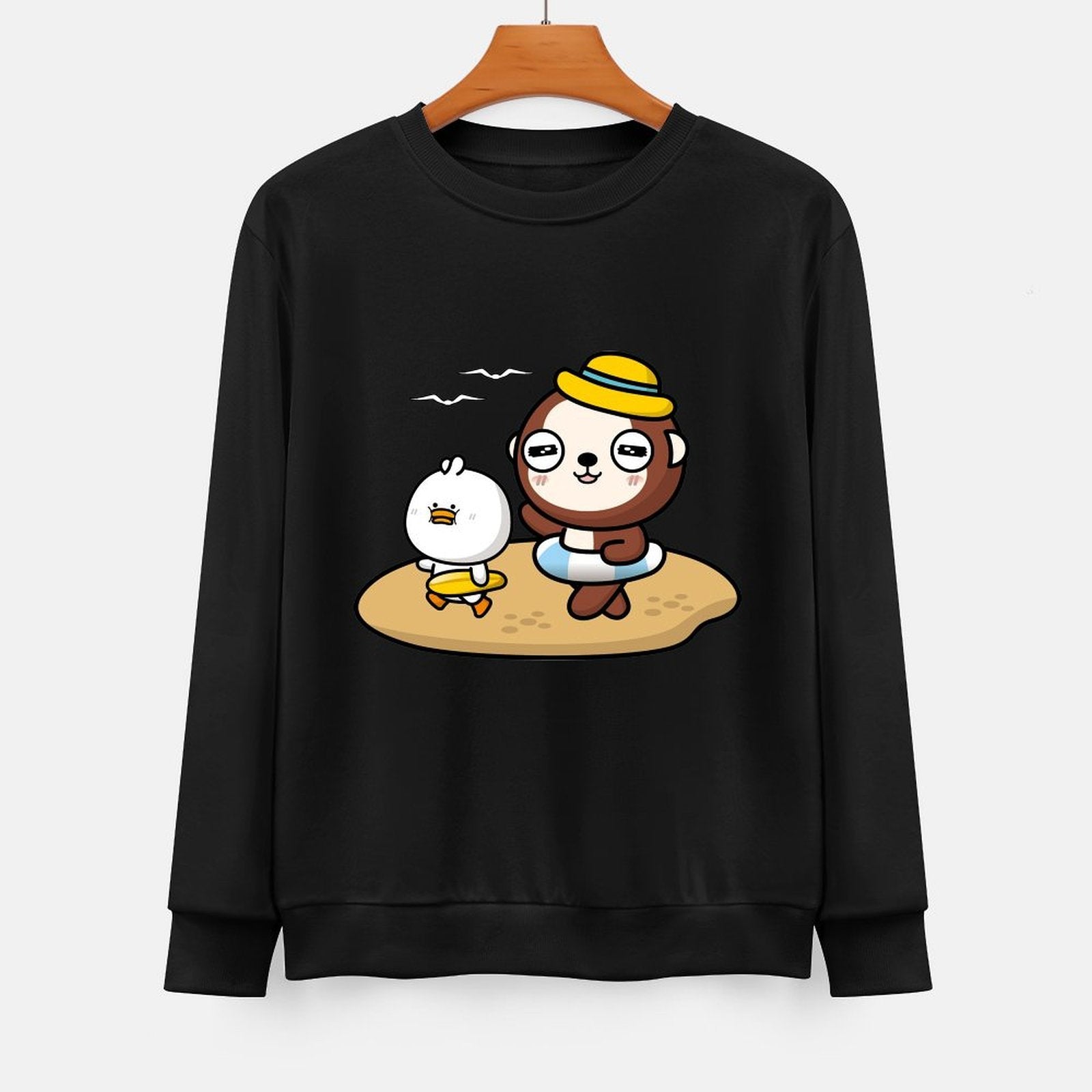 Front Patterned Long Sleeve TopSoft-Touch Timeless
